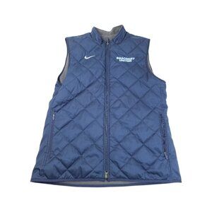 Nike Men's Blue Sleeveless Seacoast United Thermal Quilted Puffer Vest Size L